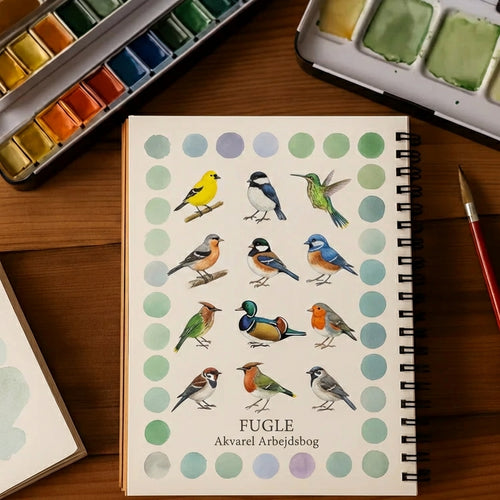 Komplet sæt til akvarelmaling