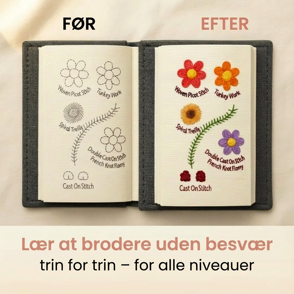 Broderibog™ – Komplet Broderisæt til Begyndere